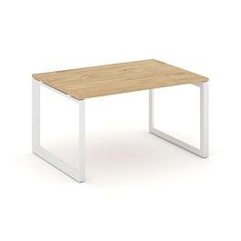 Style Project Next Стол переговорный SN-59O.SPRG-004.3 Тиквуд Светлый/Металл Белый 1580*980*750 - Фото предпросмотра