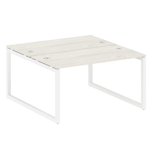 Metal System Quattro Р. ст. на О-образном м/к 50БО.РАС-СП-2.3 Дуб наварра/Белый металл 1400*1475*750 - Вид 1