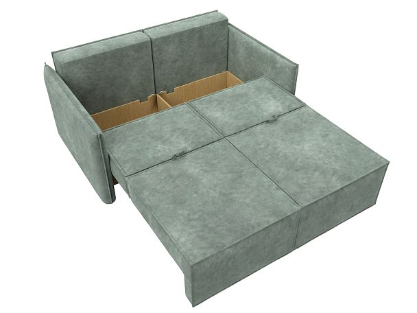 Диван прямой Либерти мини Велюр зеленый - Вид 8