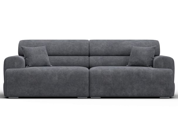 Диван прямой Лига-109 НПБ Велюр серый - Вид 2