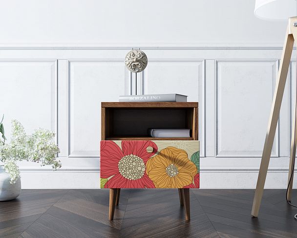 Тумбочка "Berber" с одним ящиком 5 принт - Вид 5