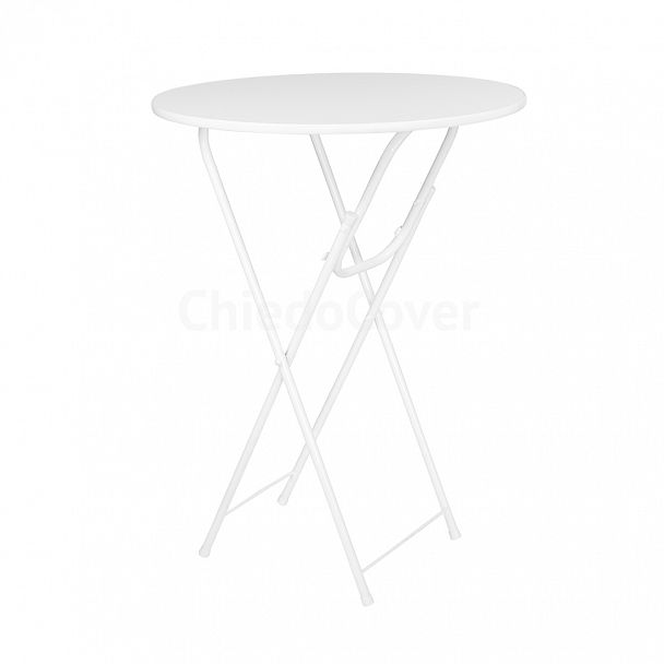 Стол Лидер 9, D80см, белый, белый - Вид 2