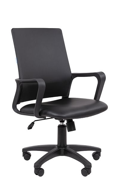 Офисное кресло Chairman 606 Россия экокожа черная - Вид 1