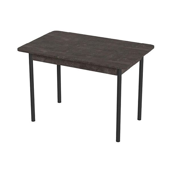 Стол Лион 1 ЛДСП (Подстолье прямое черное) НЕ ВЫБИРАТЬ Железный камень - Вид 1