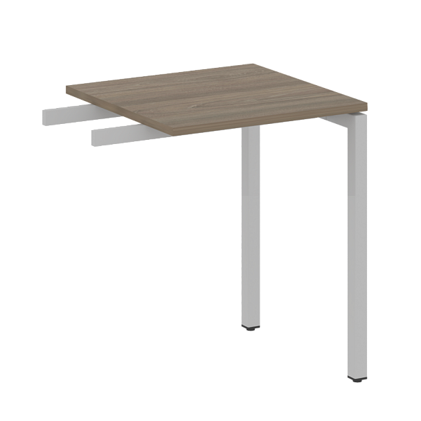 Metal System Quattro Приставной элемент на П-образном м/к 40БП.ПР-1 Вяз/Серый металл 600*600*750 - Вид 1