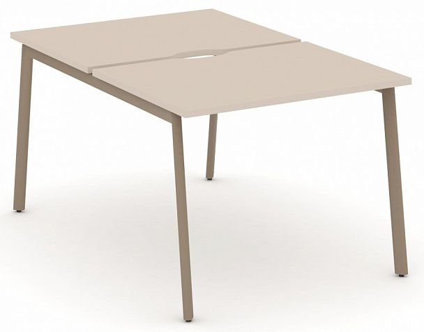 Рабочая станция на 2 места " ESTETICA" ES.D.RS-2.1-VP Капучино - Вид 1