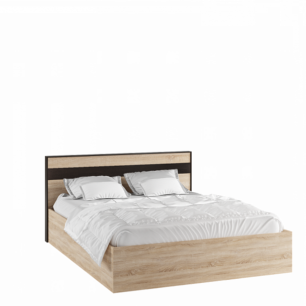 Кровать ЛК-1 1,4 Лирика корпус дуб сонома/венге - Вид 1