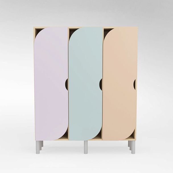 Шкаф 3-секционный, фасад МДФ - Вид 1