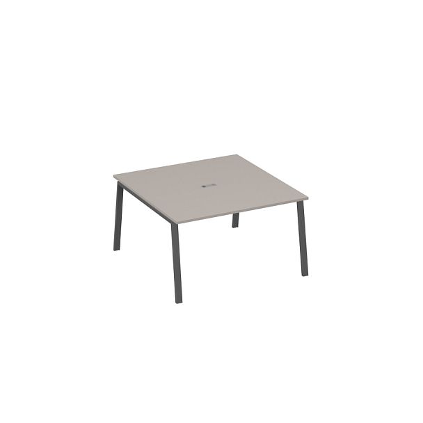 Стол 140 на металлокаркасе TRE для переговорной A4 А4 Б3 135 БП мокко премиум / металлокаркас антрацит - Вид 1