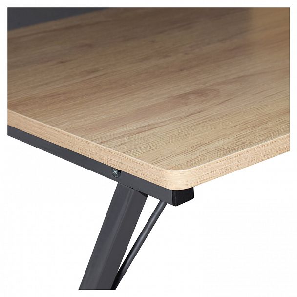 Стол на металлокаркасе BRABIX "LOFT CD-007", 800х500х840 мм, органайзер, комбинированный, 641227 - Вид 8