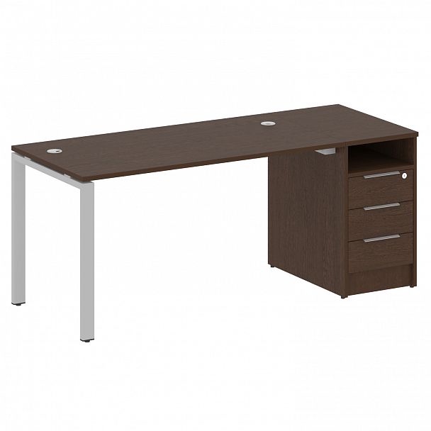 Рабочая станция "Metal System" БП.РС-СТП -1.3 венге/серый - Вид 1