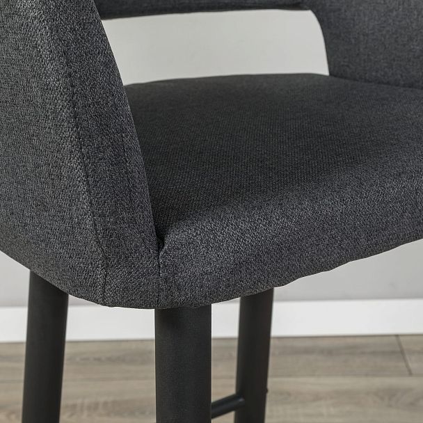 Кресло Бар Oscar тёмно-серый/черный - Вид 11