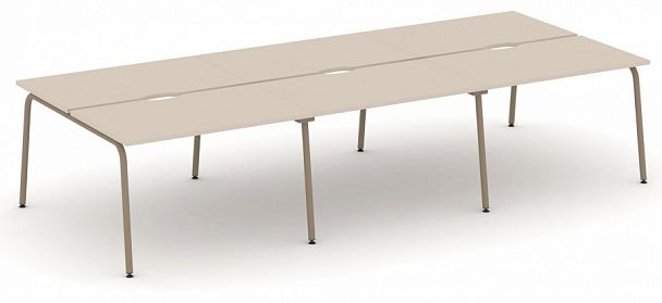 Рабочая станция на 6 мест "ESTETICA" ES.D.RS-6.2-VK Капучино - Вид 1