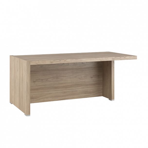 Стол письменный с асимметричными опорами, правый Solid 180x88x75 вяз - Вид 1
