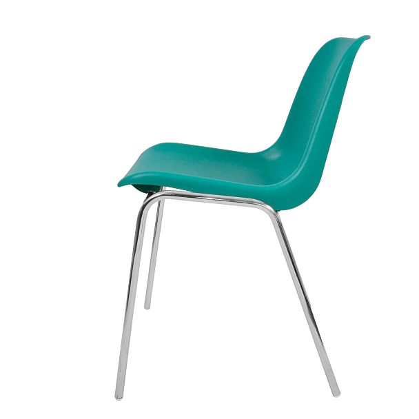 Стул Vicenza (4 ножки) Каркас хром, светло-зеленый, РП+ИК, стопируемый - Вид 4