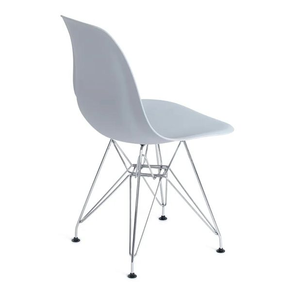 Стул Синди Айрон Чаир Имс/Cindy Iron Chair Eames (мод.002)/1 шт. в упаковке, металл, пластик, серый - Вид 4