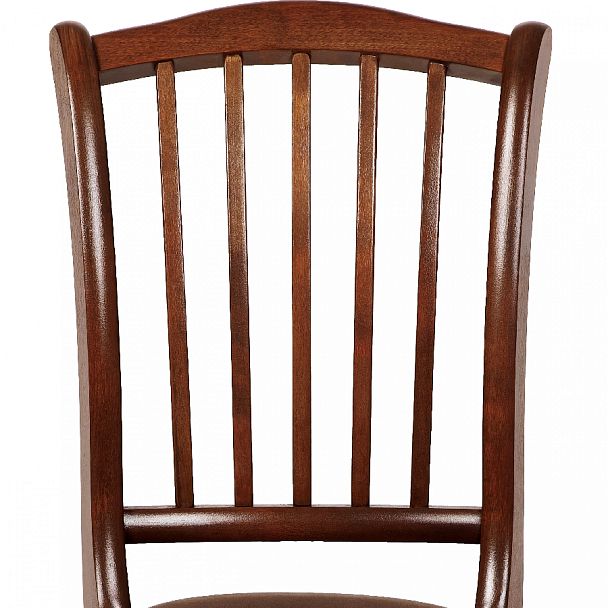 Комплект деревянных стульев с мягким сиденьем Элин Темный орех/Коричневый велюр, 4 шт. - Вид 7