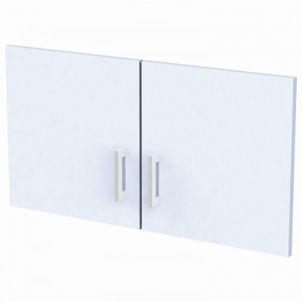 Дверь ЛДСП низкая "Арго", КОМПЛЕКТ 2 шт., 355х18х390 мм, серый, А-603 - Вид 1