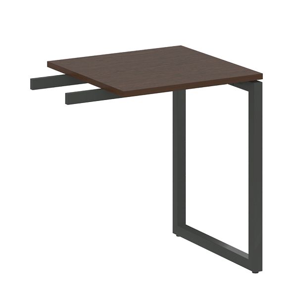 Metal System Quattro Приставной элемент на О-образном м/к 40БО.ПР-1 Венге/Антрацит металл 600*600*750 - Вид 1