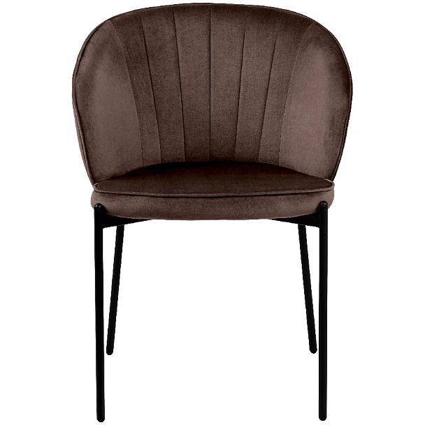 Стул кухонный Миэль коричневый велюр/черный - Вид 2
