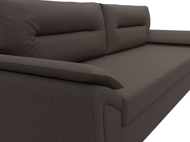 Диван прямой Нэстор Лайт Рогожка коричневый - Вид 4