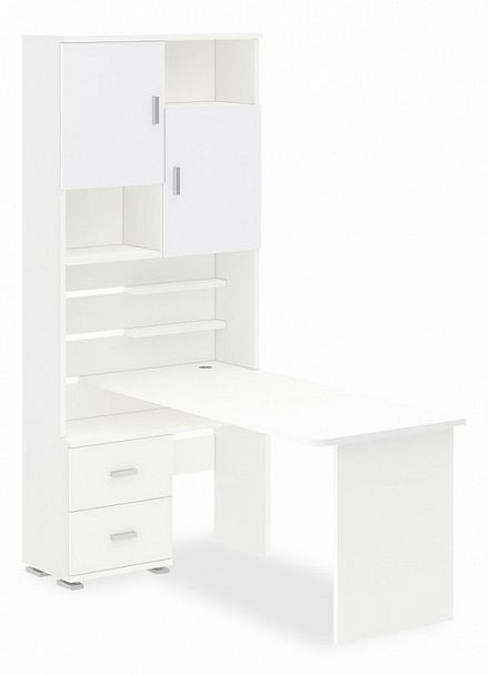 Стол компьютерный Домино СР-720/160 Белый левый - Вид 1