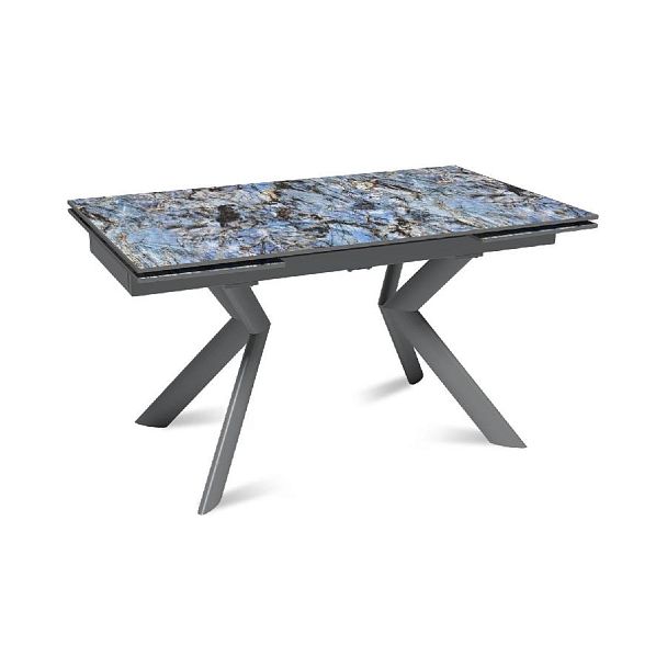 Стол раскладной Bridge (140+40+40), керамика глянцевая Lemurian Blue - Вид 1
