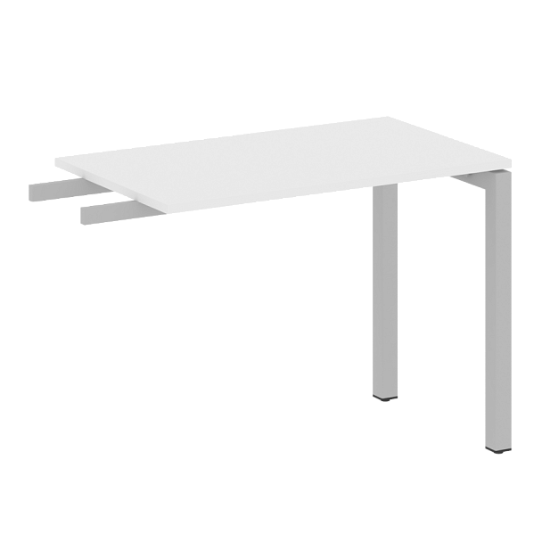 Metal System Quattro Приставной элемент на П-образном м/к 50БП.ПР-3 Белый/Серый металл 1000*600*750 - Вид 1