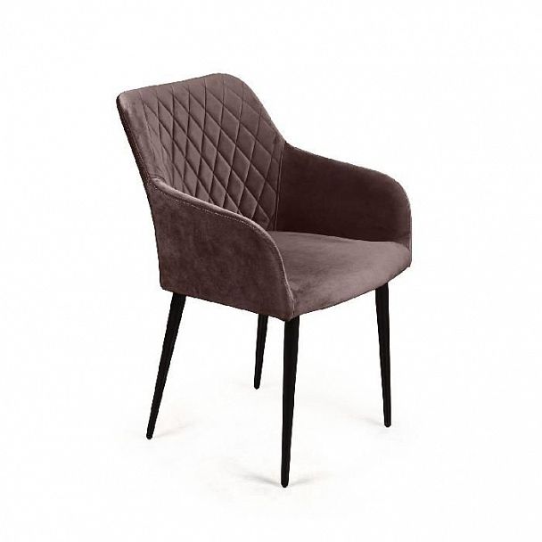 Стул с подлокотниками Robert, бархат антрацит 14 - Вид 1