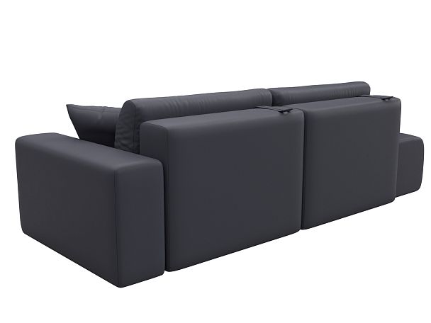 Диван прямой Лига-036 НПБ Модерн подлокотник справа Экокожа серый - Вид 6