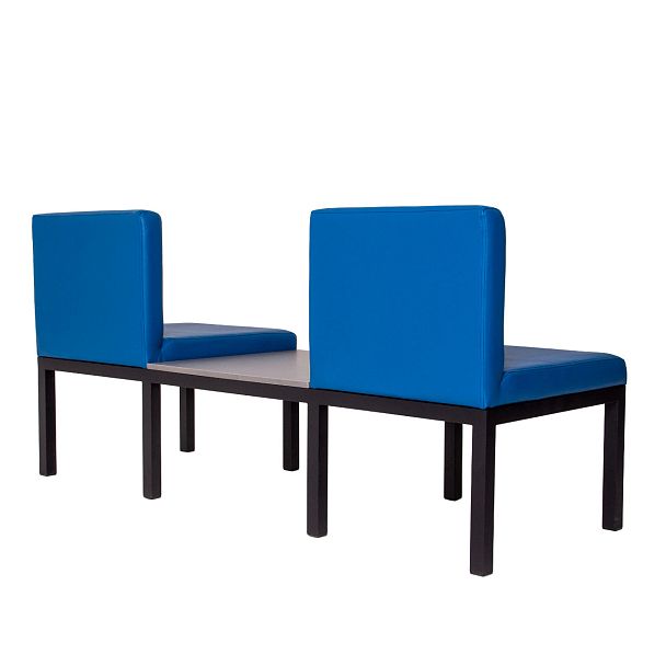 Диван Марсель New, кожзам Hi Dolaro 22 blue, каркас черный муар - Вид 5