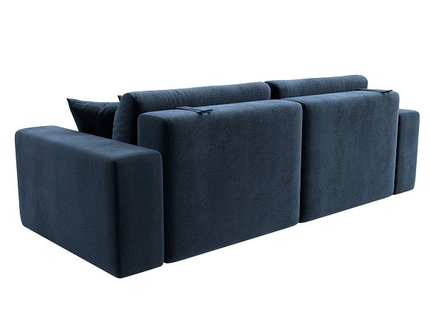 Диван прямой Лига-036 НПБ Классик Велюр синий - Вид 6