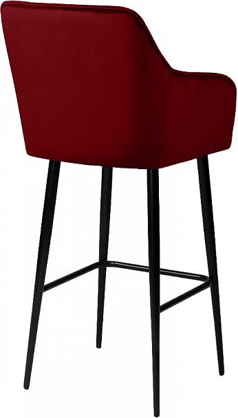 Комплект барных поворотных кресел Мони К, Confetti bordo/черный, 2 шт. - Вид 5