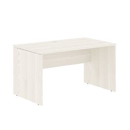 Стол прямой EDST 1380 Ясень Траун/Белый 1360х800х750 EDIS - Фото предпросмотра