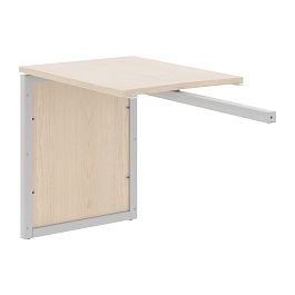 Брифинг приставка XQPR 889 Бук Тиара/Алюминий 800х600х750 XTEN-QP - Фото предпросмотра