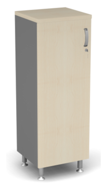 Стеллаж закрытый L,R ДВП Берлин Береза Майнау/Серый ШЗ31-45 з/с ДВП - Вид 2