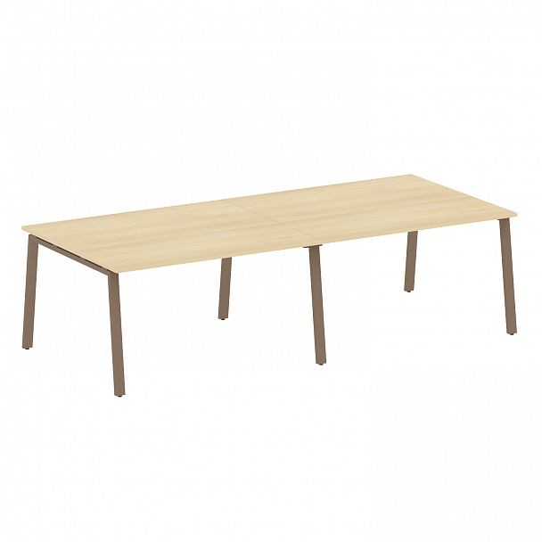 Стол для переговоров "Metal System" БА.ПРГ-2.3 акация/мокко - Вид 1