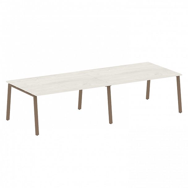 Стол для переговоров "Metal System" БА.ПРГ-2.4 дуб наварра/мокко - Вид 1