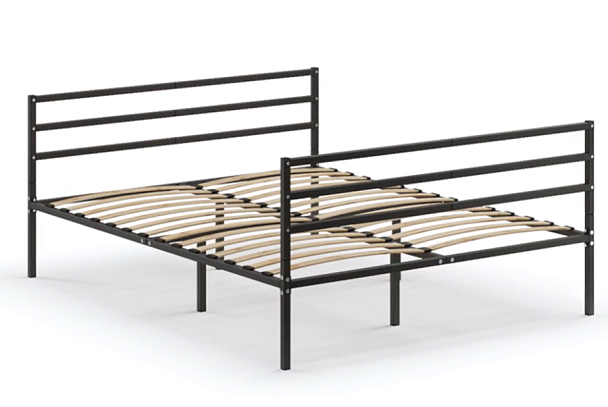 Кровать металлическая Металика Г3+Г3, 1400х2000, цвет черный - Вид 1