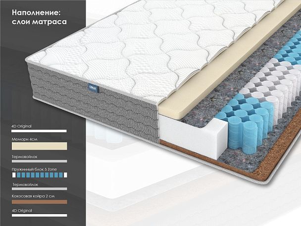 Матрас Димакс ОК Мемо Хард 180х200 - Вид 2