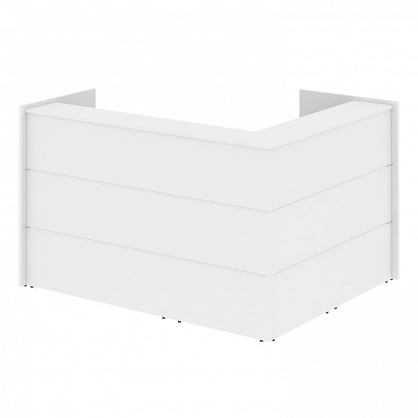 Ресепшн Г-образный "Onix" O.R-K-22 белый бриллиант - Вид 2