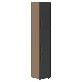 Шкаф высокий узкий VHCS 40.8 Яшма черный/Кобра 400х430х2253 VELION - Фото предпросмотра