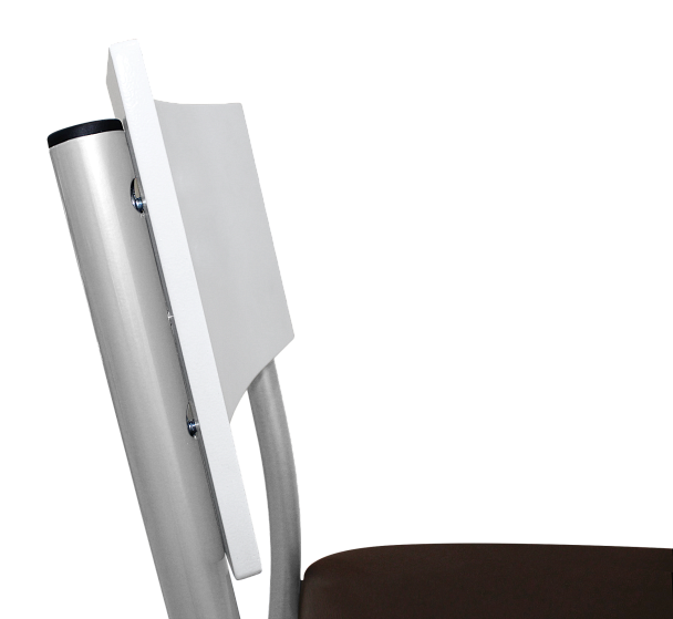 Стул барный Sheffilton SHT-S102 сереб./espresso/белая шагрень гл. - Вид 6