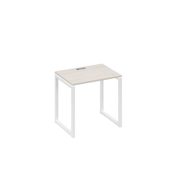 Стол письменный на металлокаркасе QUATTRO A4 А4 Б4 001 БП дуб / металлокаркас белый - Вид 1