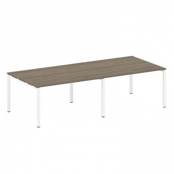 Стол для переговоров "Metal System" БП.ПРГ-2.3 вяз/белый - Вид 1