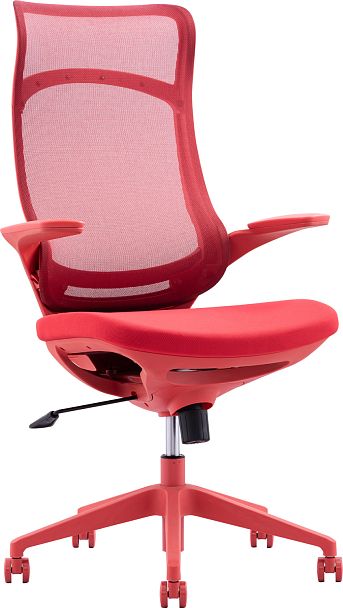 Кресло руководителя Everprof Spirit (Спирит) Сетка Красный - Вид 1