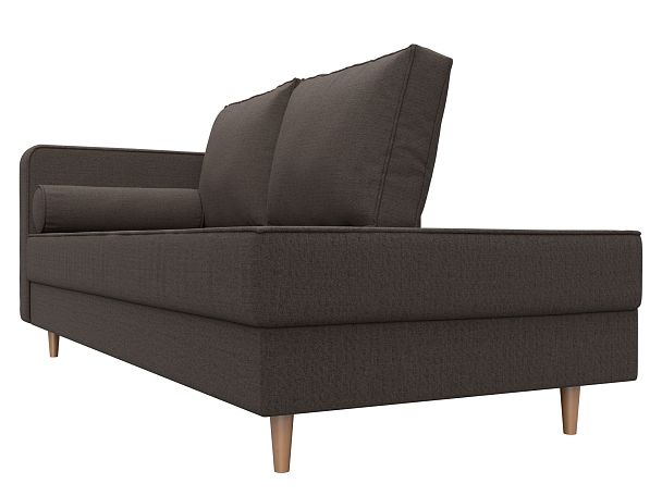 Кушетка Прайм левая Рогожка коричневый - Вид 3