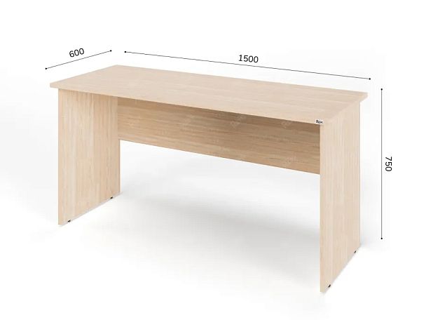 ЛАЙТ / LIGHT RLG001-15x6 Прямоугольный стол 150x60x75 Дуб Сонома - Вид 2