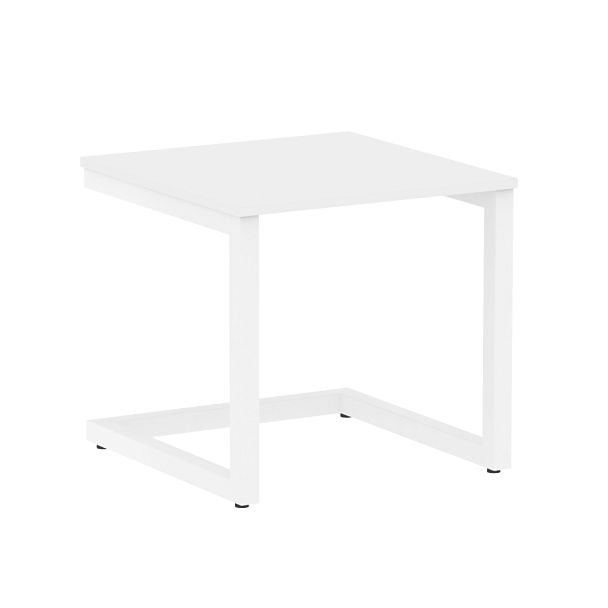 Home Office Стол журнальный VR.SP-2-58.G Белый бриллиант/Белый металл 580*600*550 - Вид 1