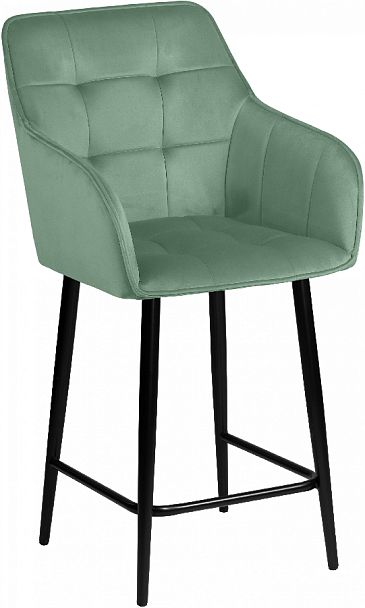 Комплект полубарных поворотных кресел Мони К, Confetti aquamarine/черный, 3 шт. - Вид 4